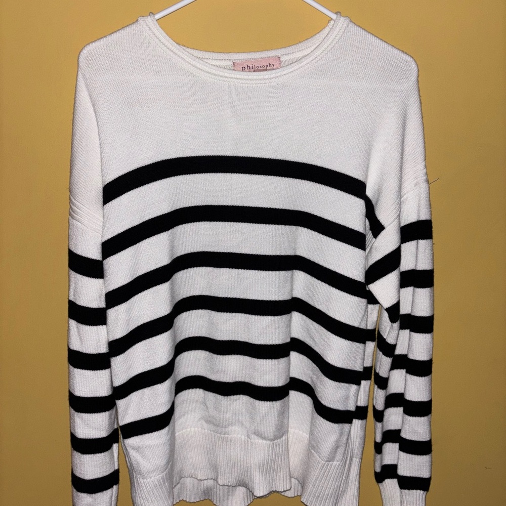 Women's Striped Crew Neck Sweater